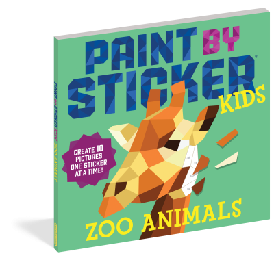 Paint By Sticker Zoo Animals Book - Eden Lifestyle