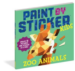 Paint By Sticker Zoo Animals Book - Eden Lifestyle