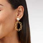 Palermo Statement Earring Iridescent Clear Crystal - Eden Lifestyle