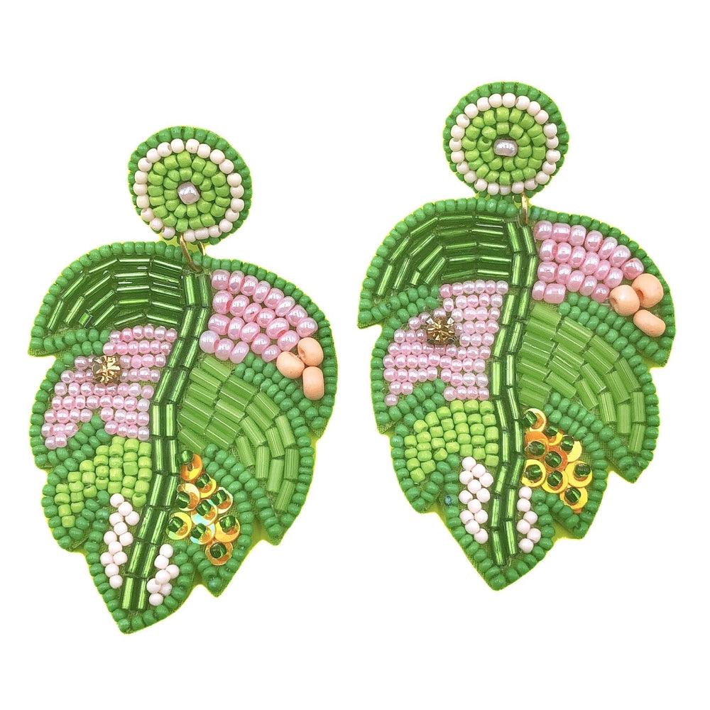 Eden Lifestyle, Accessories - Jewelry,  Palm Leaf Earring