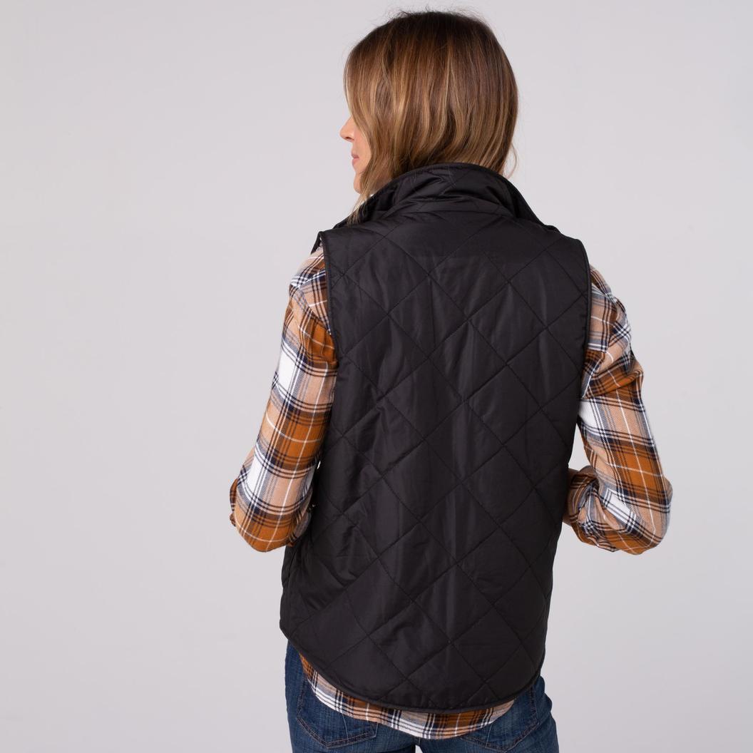 Thread & Supply, Women - Outerwear,  Park City Reversible Vest - Black