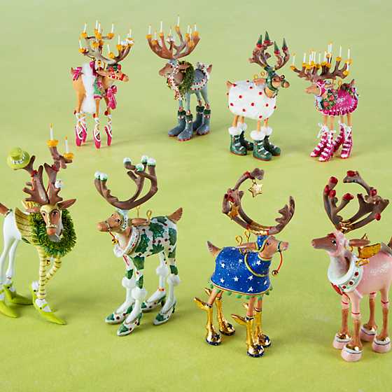 Patience Brewster Dash Away Reindeer Mini Ornaments Set - Eden Lifestyle