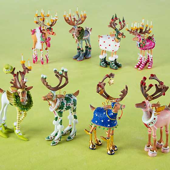 Patience Brewster Dash Away Reindeer Mini Ornaments Set - Eden Lifestyle