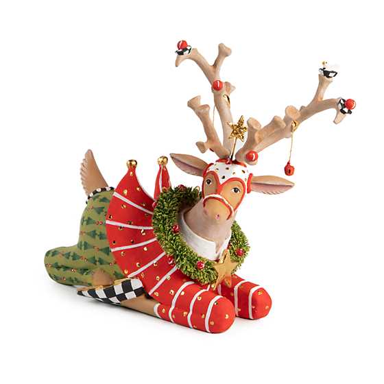 Patience Brewster Dash Away Sitting Prancer Reindeer Figure - Eden Lifestyle