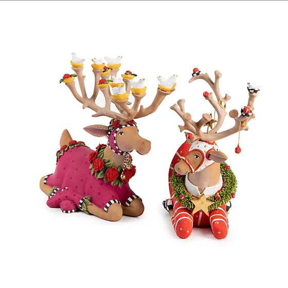 Patience Brewster Dash Away Sitting Prancer Reindeer Figure - Eden Lifestyle