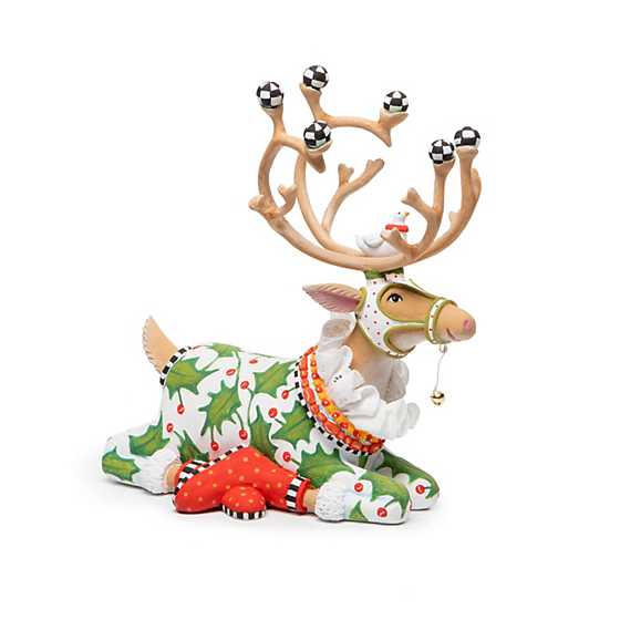 Patience Brewster Dash Away Sitting Vixen Reindeer Figure - Eden Lifestyle