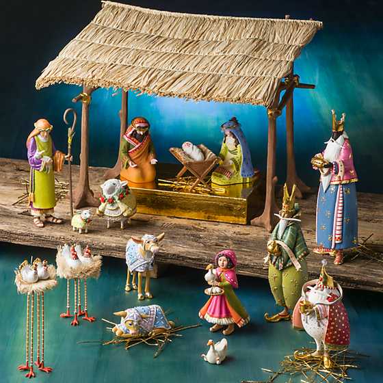 Patience Brewster Nativity Chicken & Dove Figures - Eden Lifestyle