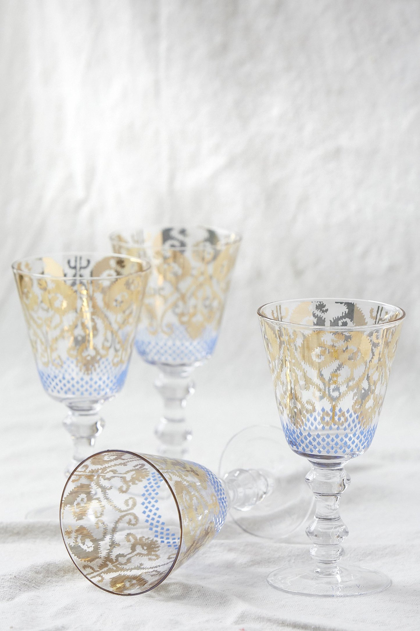 Patina Vie Golden Ikat Goblet - Eden Lifestyle