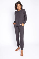 Peachy in Cool Slate Lounge Set - Eden Lifestyle