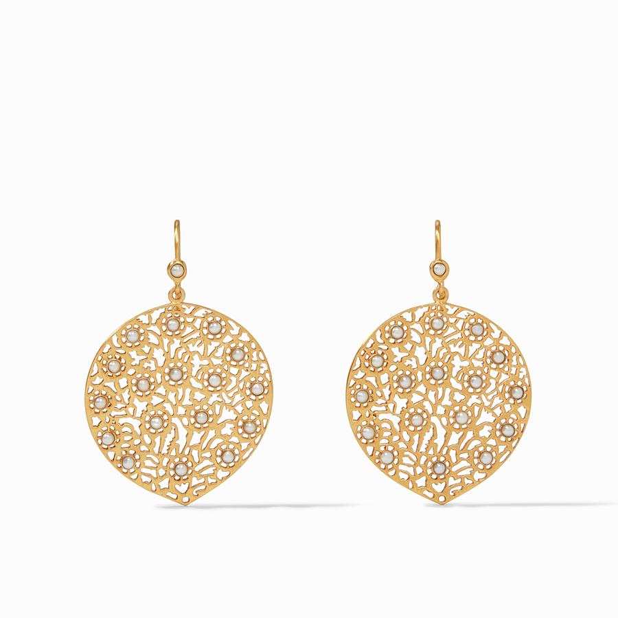 Julie Vos Peacock Earring Pearl - Eden Lifestyle