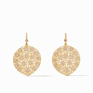 Julie Vos, Accessories - Jewelry,  Julie Vos - Peacock Earrings Gold Rose