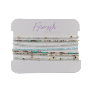 Erimish, Accessories - Jewelry,  Mint Peeps Bracelet Stack