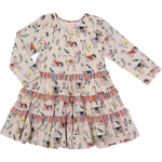 Pink Chicken, Girl - Dresses,  Pink Chicken | Penelope Dress - Sandshell Llamas