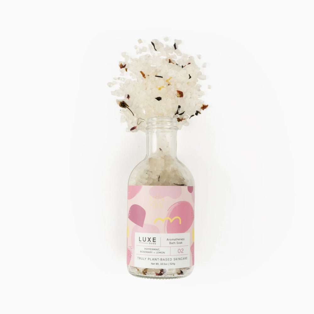 Peppermint, Rosemary + Lemon Aromatherapy Bath Salt Soak - Eden Lifestyle