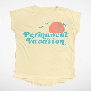 Tiny Whales, Girl - Shirts & Tops,  Permanent Vacation Dolman Tee