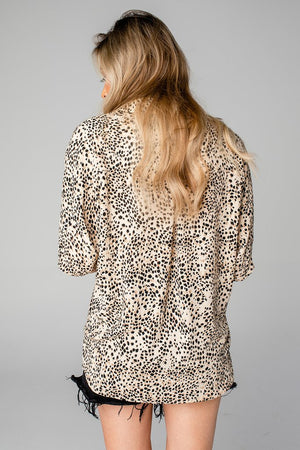 Perry Sesame Oversized Button Up - Eden Lifestyle