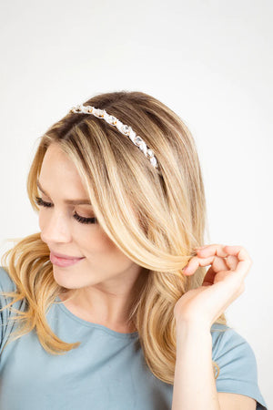 Phoebe Linen Fluff Headband - Eden Lifestyle