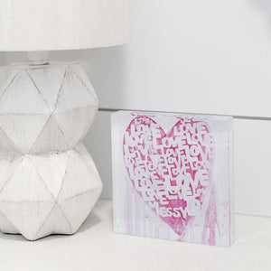 Pieces of Me Lucite Block - Love Is Messy - Eden Lifestyle