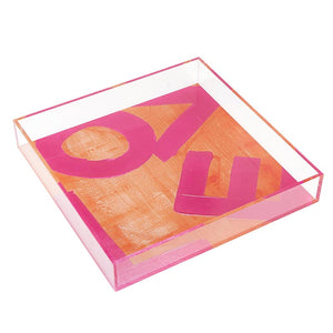 Pieces of Me Lucite Tray - Love - Eden Lifestyle