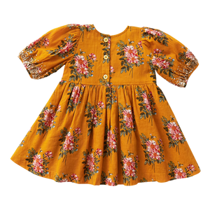 Pink Chicken Evelyn Dress Inca Gold Franken Floral - Eden Lifestyle