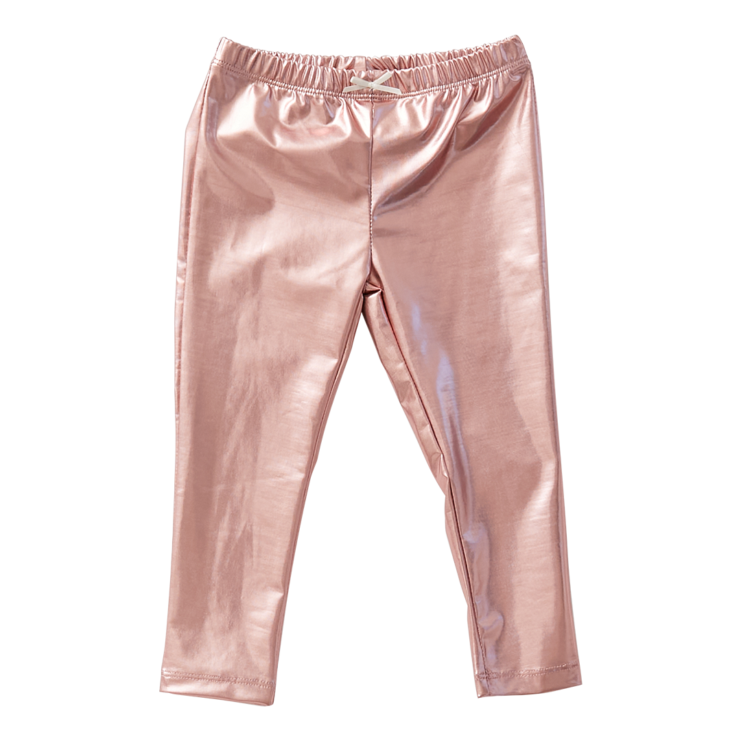 Pink Chicken Lame Legging Dusty Pink - Eden Lifestyle