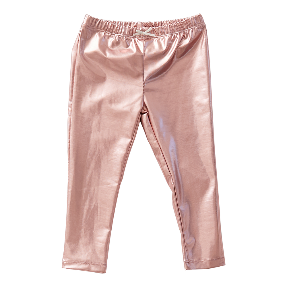 Pink Chicken Lame Legging Dusty Pink - Eden Lifestyle