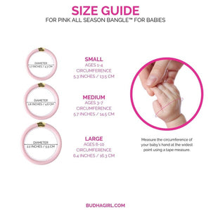 BuDhaGirl PINK ALL SEASON BANGLE™ (ASB™) FOR BABIES - Eden Lifestyle