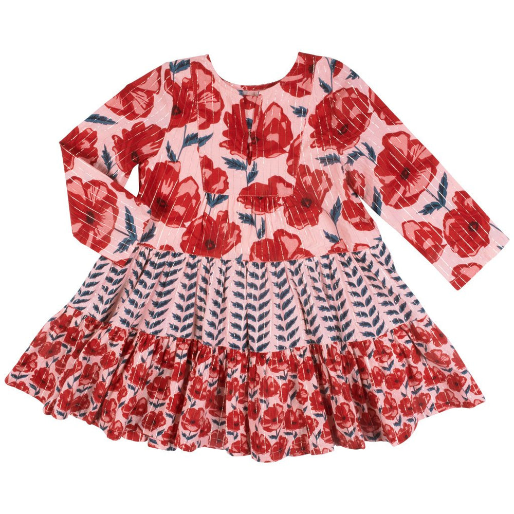 Pink Chicken, Girl - Dresses,  Pink Chicken Penelope Dress - Rose Floral