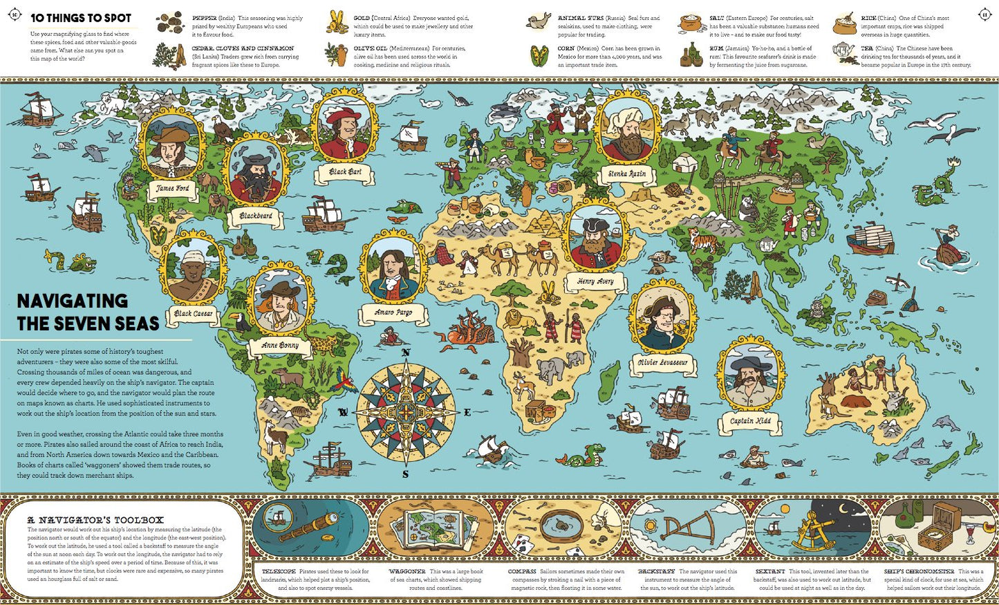 Eden Lifestyle, Books,  Pirates Magnified: With a 3x Magnifying Glass