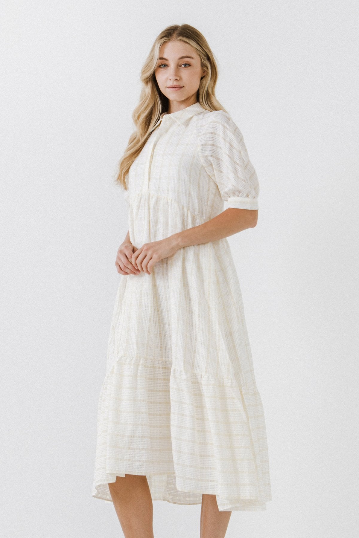 Plaid Midi Dress - Eden Lifestyle