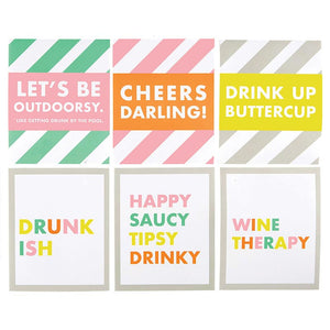 Pool Party Wine Bottle Sticker Labels - Eden Lifestyle
