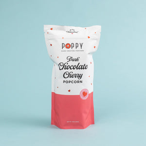 Poppy Handcrafted Popcorn Dark Chocolate Cherry Valentine's Market Bag - Eden Lifestyle