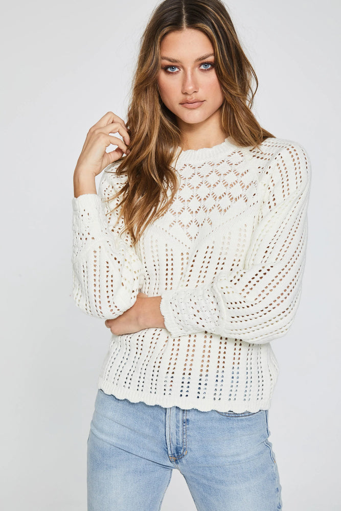 Porcelain Crochet Sweater Porcelain - Eden Lifestyle