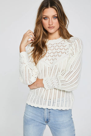 Porcelain Crochet Sweater Porcelain - Eden Lifestyle