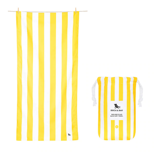 Quick Dry Towel - Cabana - Boracay Yellow - Eden Lifestyle