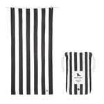 Quick Dry Towel - Cabana - Kamari Charcoal - Eden Lifestyle