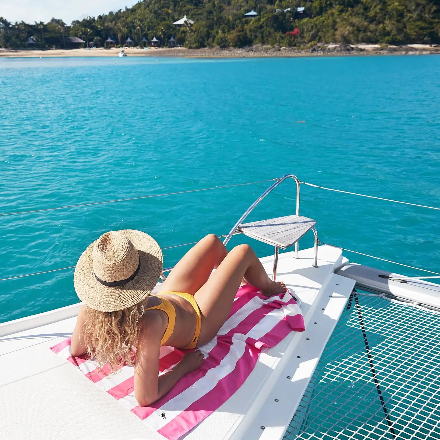 Quick Dry Towel - Cabana - Phi Phi Pink - Eden Lifestyle