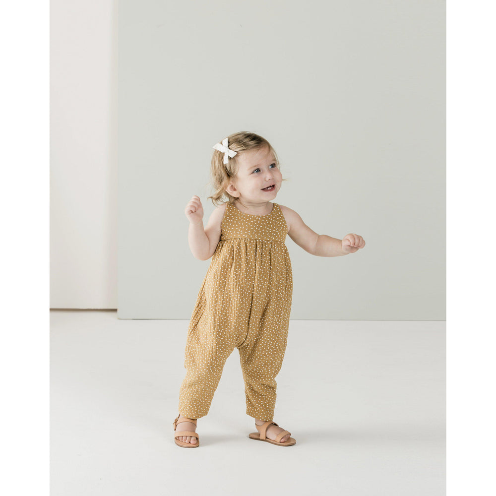 Rylee and Cru, Baby Girl Apparel - Rompers,  Rylee & Cru Seeds Gigi Jumpsuit | Saffron