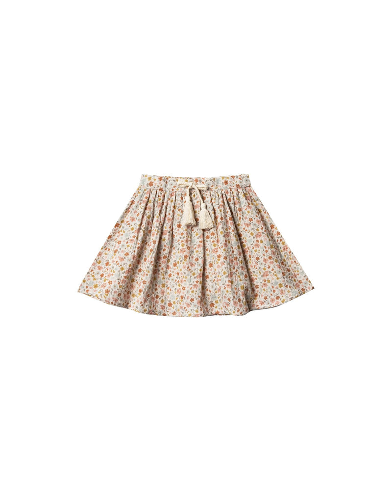 Rylee and Cru, Girl - Skirts,  Rylee & Cru Flower Field Mini Skirt Natural