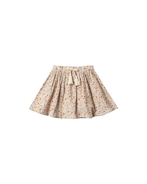 Rylee and Cru, Girl - Skirts,  Rylee & Cru Flower Field Mini Skirt Natural