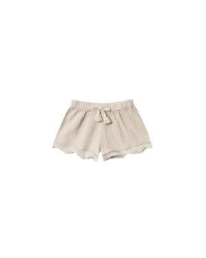 Rylee and Cru, Girl - Shorts,  Rylee & Cru Scallop Solana Short Natural