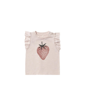 Rylee and Cru, Girl - Shirts & Tops,  Rylee & Cru Strawberry Ruffled Tank