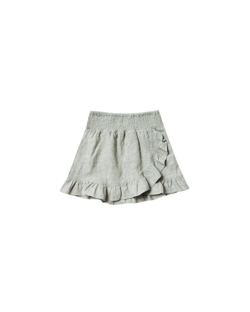 Rylee and Cru, Girl - Skirts,  Rylee & Cru Ruffle Wrap Skirt Seafoam