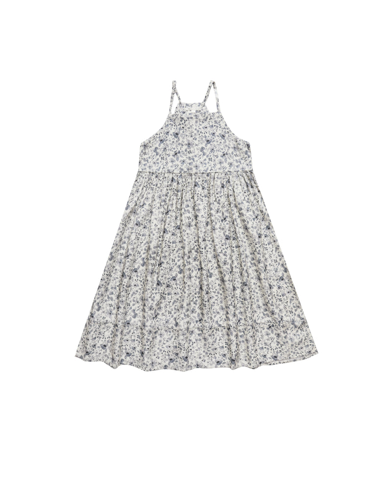 Rylee and Cru Ava Dress Blue Floral - Eden Lifestyle