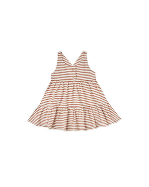 Rylee and Cru Ruby Swing Dress Amber Ivory Stripe - Eden Lifestyle