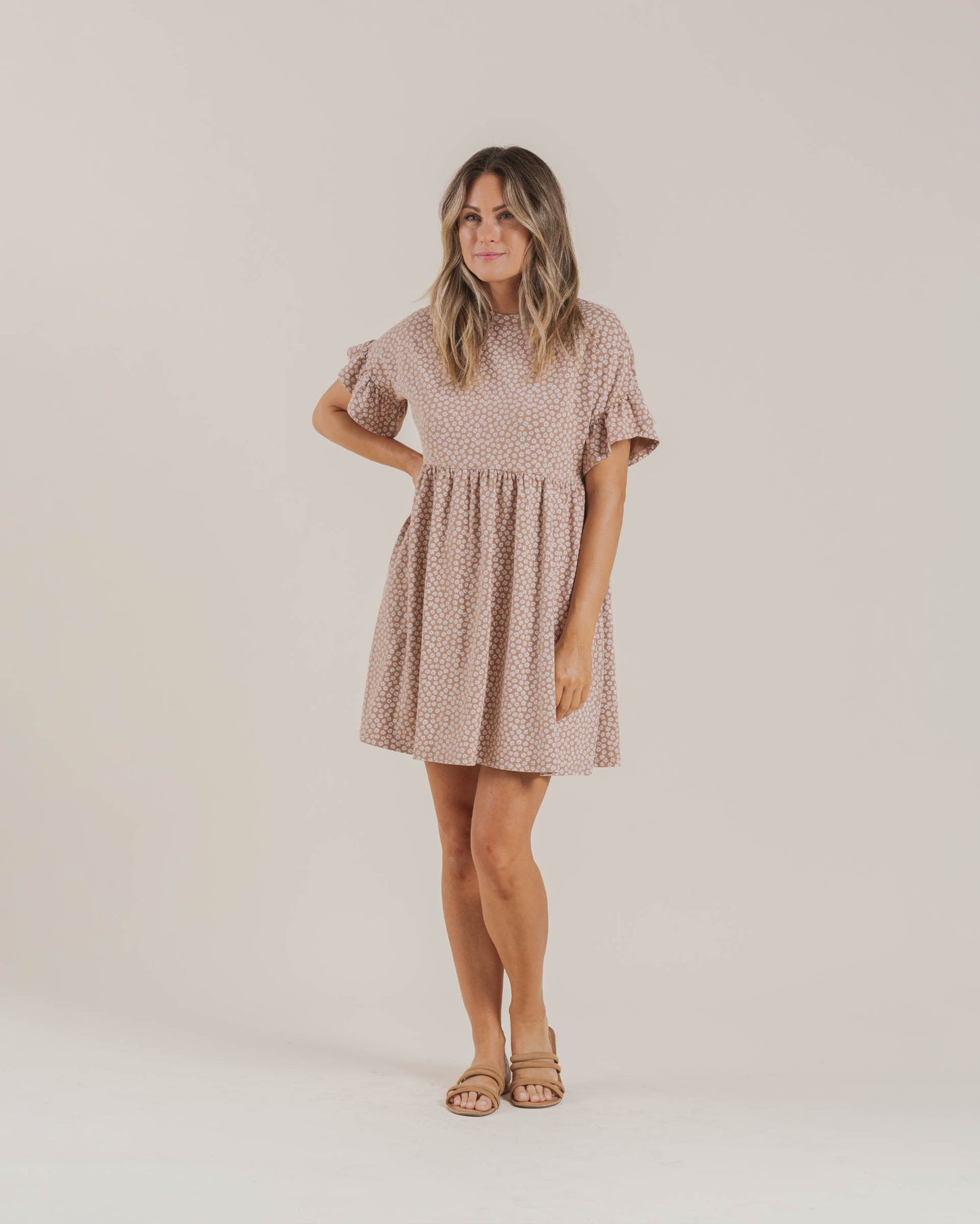 jersey babydoll dress RYLEE + CRU JERSEY BABYDOLL DRESS / GROOVY