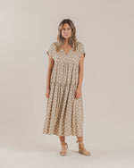 Rylee and Cru White Flora Vienna Dress Almond - Eden Lifestyle