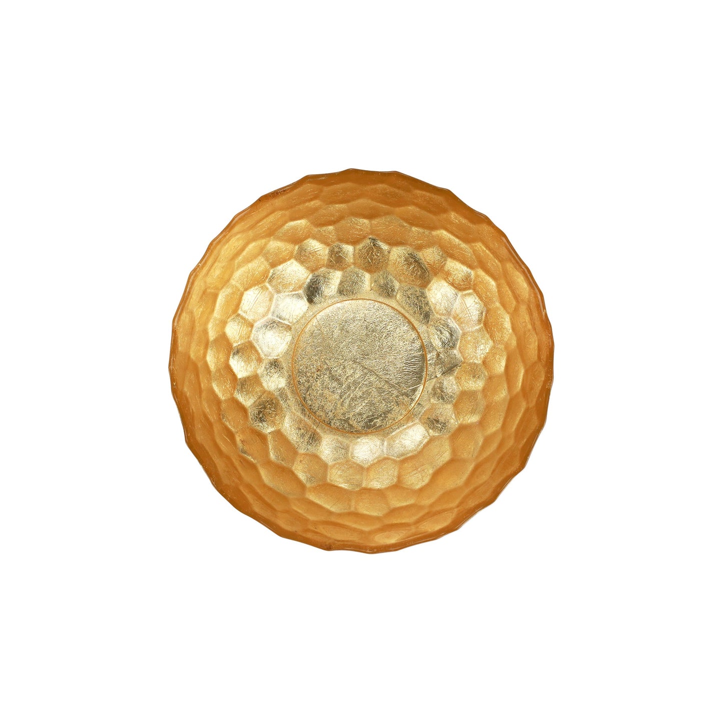 RUFOLO GLASS GOLD HONEYCOMB MEDIUM BOWL - Eden Lifestyle