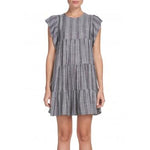 Elan International, Women - Dresses,  Grey Flutter Dress