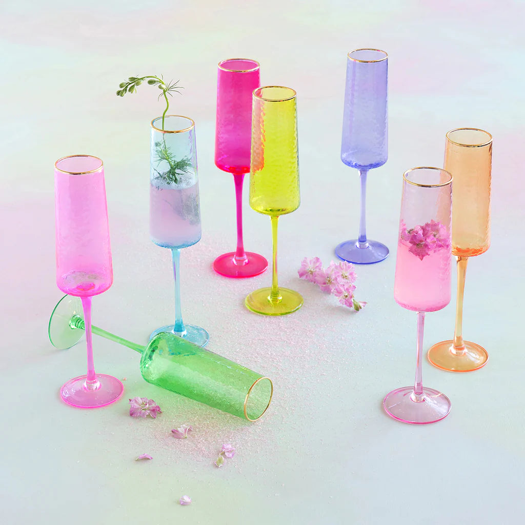 Rainbow Champagne Flute - Eden Lifestyle